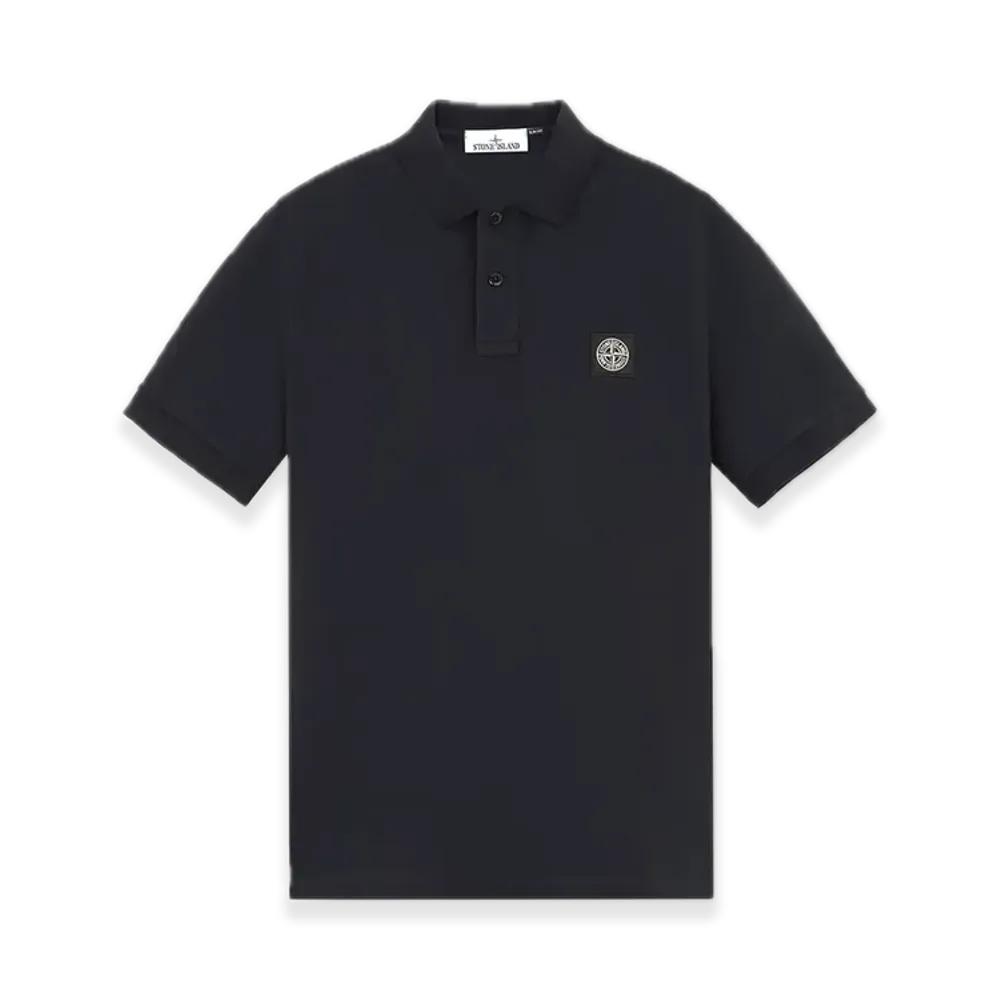 Stone Island 22002SC Organic Cotton Elastane Pique "Navy Blue"