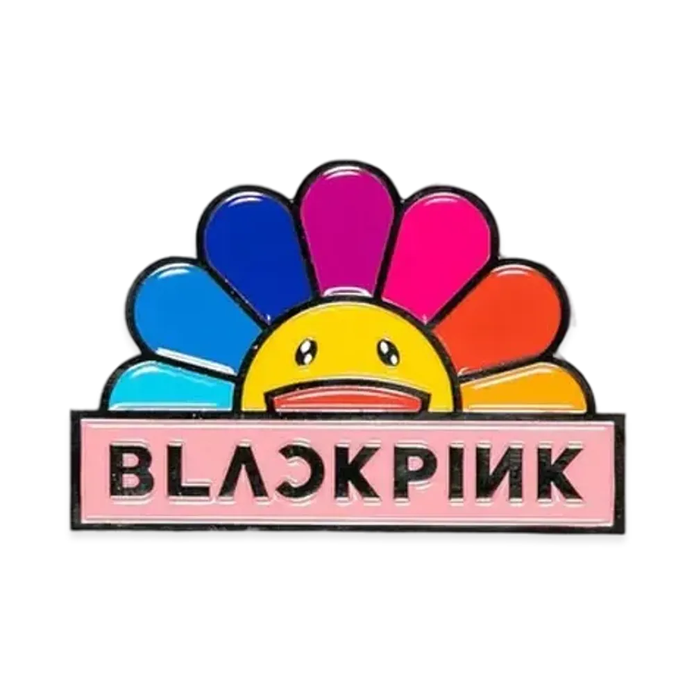 Takashi Murakami x BLACKPINK "In Your Area" Enamel Pin (Rainbow Flower) "Multi"