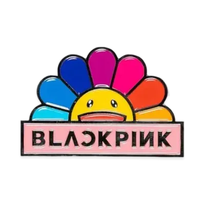 Takashi Murakami x BLACKPINK "In Your Area" Enamel Pin (Rainbow Flower) "Multi"