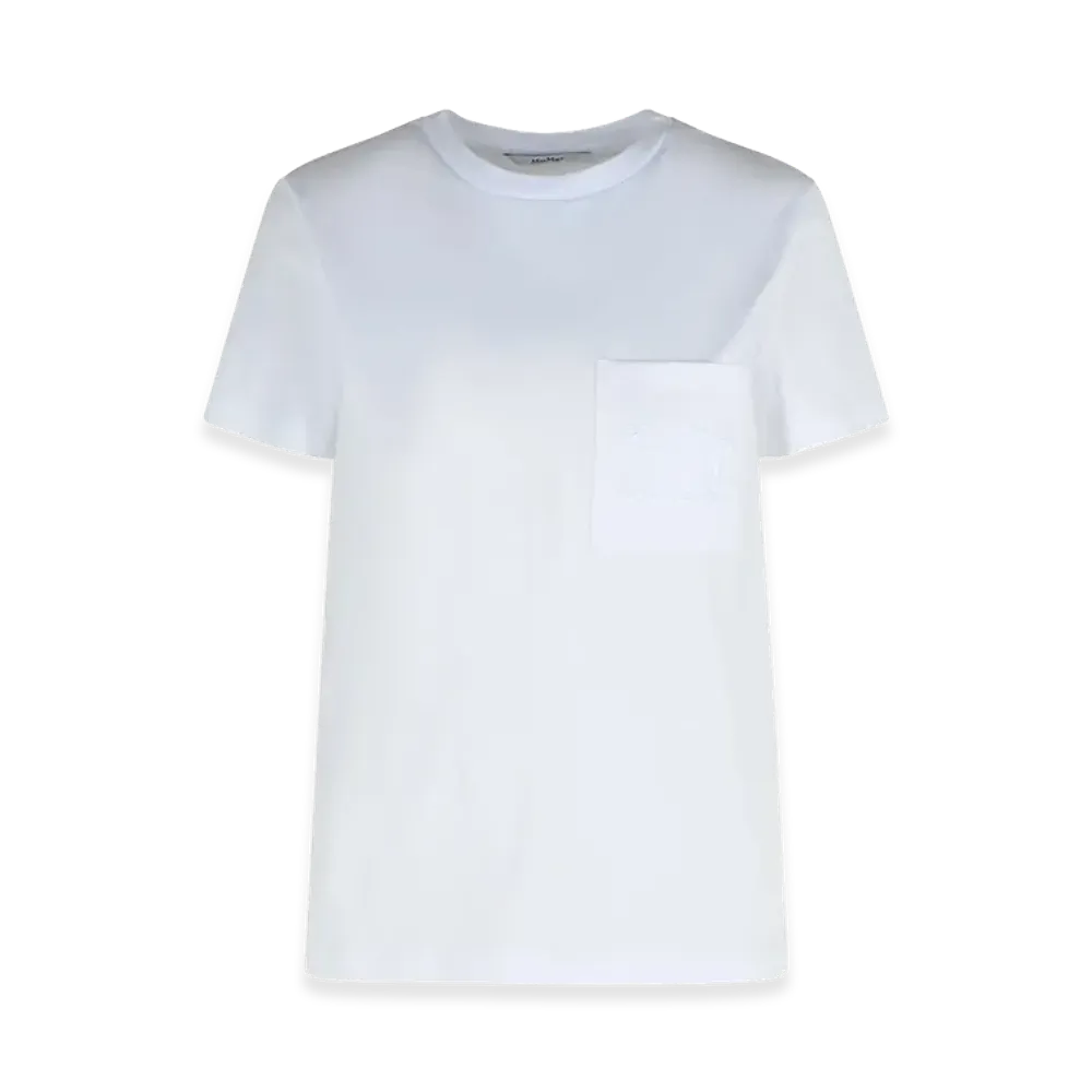 Max Mara Women's Pure Cotton Jersey T-Shirt "White"