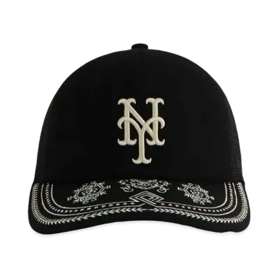Kith x '47 For The New York Mets Franchise LS Trucker Hat "Black"