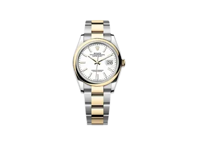 ROLEX Datejust 36 Oystersteel & Yellow Gold "White"