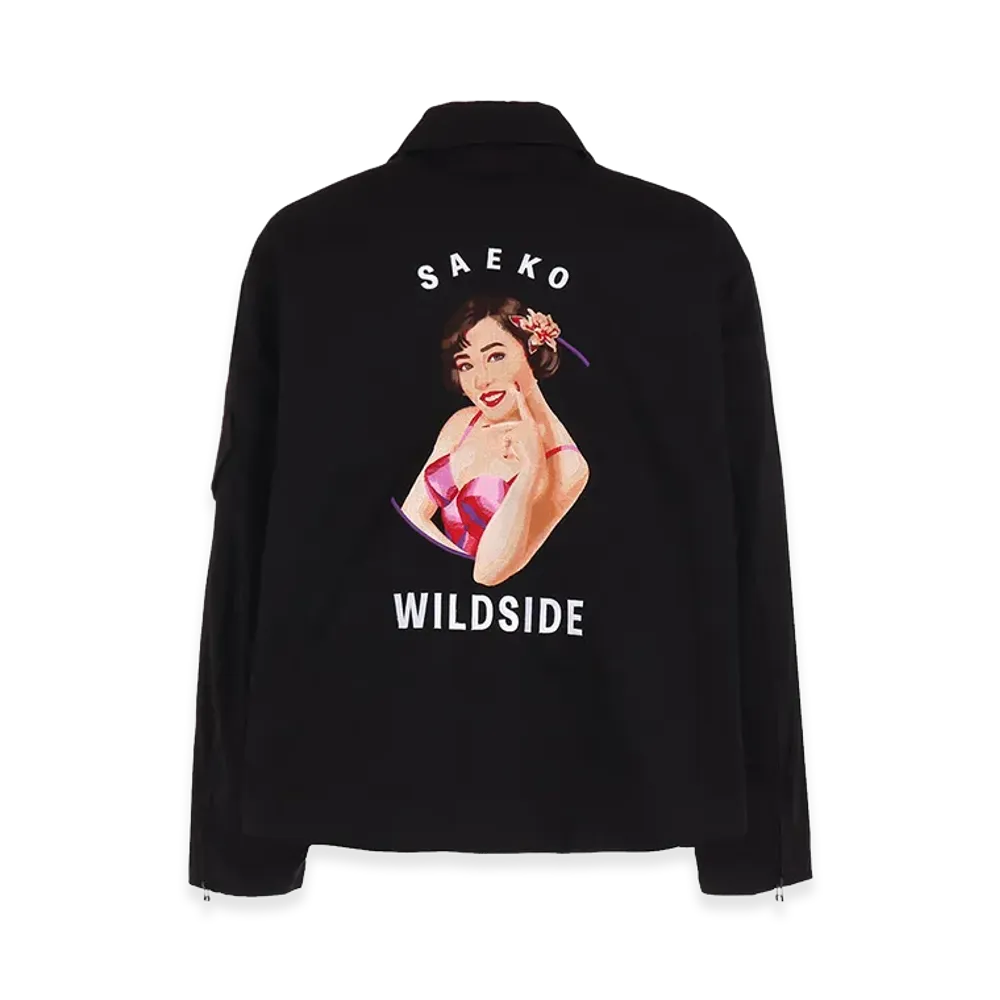 WILDSIDE YOHJI YAMAMOTO Saeko Tsuemura Cotton Chino Blouson "Black"