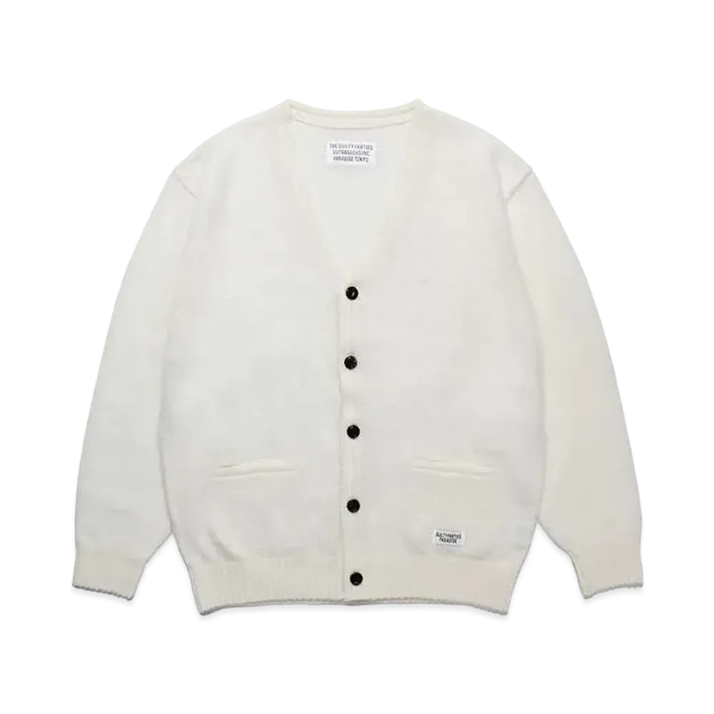 WACKO MARIA Mohair Knit Cardigan "White"