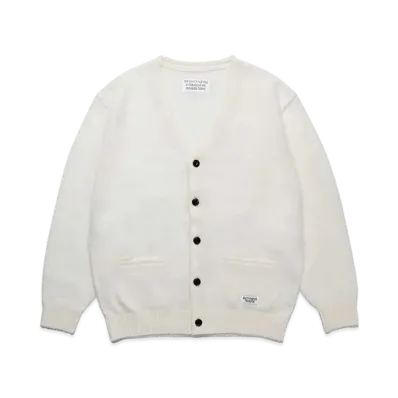 WACKO MARIA Mohair Knit Cardigan "White"