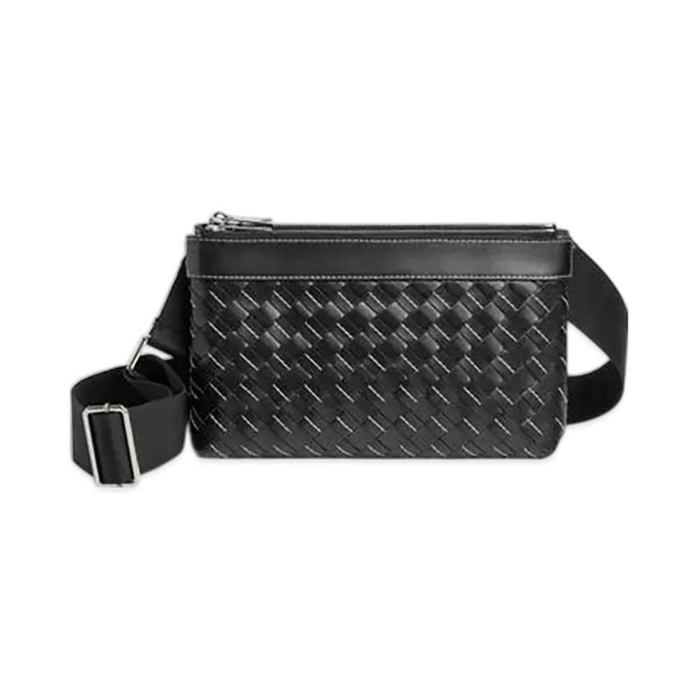 Bottega Veneta Intrecciato Duo Bag "Black/Natural"