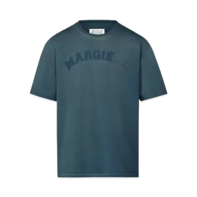 Maison Margiela Logo Heavy Jersey T-shirt "Blue"