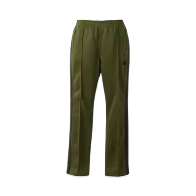 NEEDLES Narrow Track Pant - Poly Smooth "Olive"