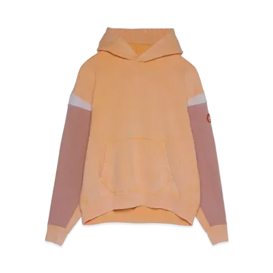 Cav Empt (C.E) OVERDYE WISTERIA SLEEVE HEAVY HOODY "Orange"