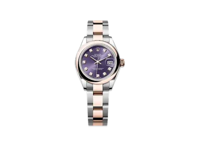 ROLEX Lady-Datejust Oystersteel & Everose Gold "Purple"
