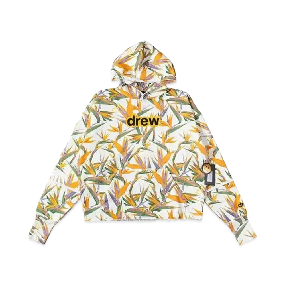 drew house secret deconstructed hoodie Bird of Paradise letter stitching sweatshirt "Multi"