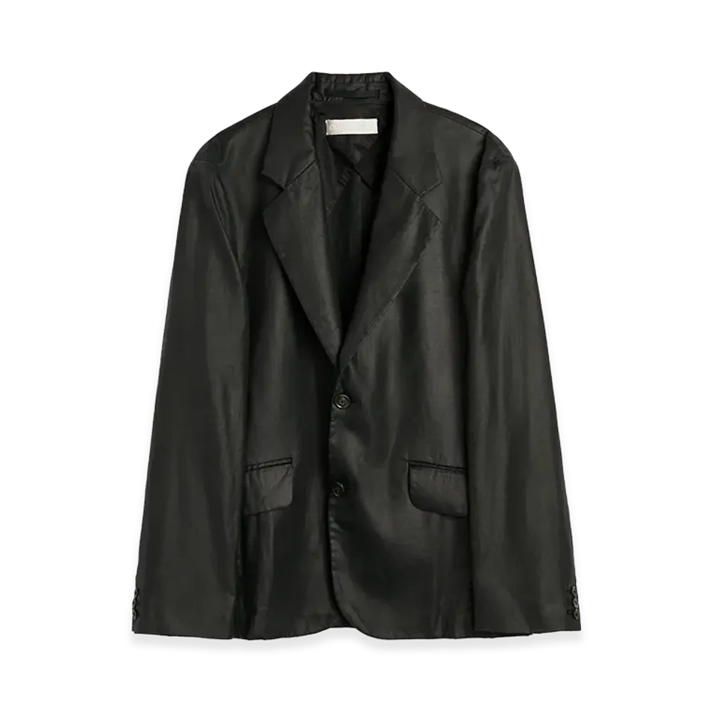 OUR LEGACY Classic Blazer "Lacquer Black Mirror Tencel"
