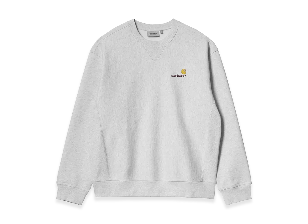 Carhartt WIP American Script Sweat "Ash Heather"