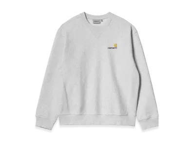 Carhartt WIP American Script Sweat "Ash Heather"