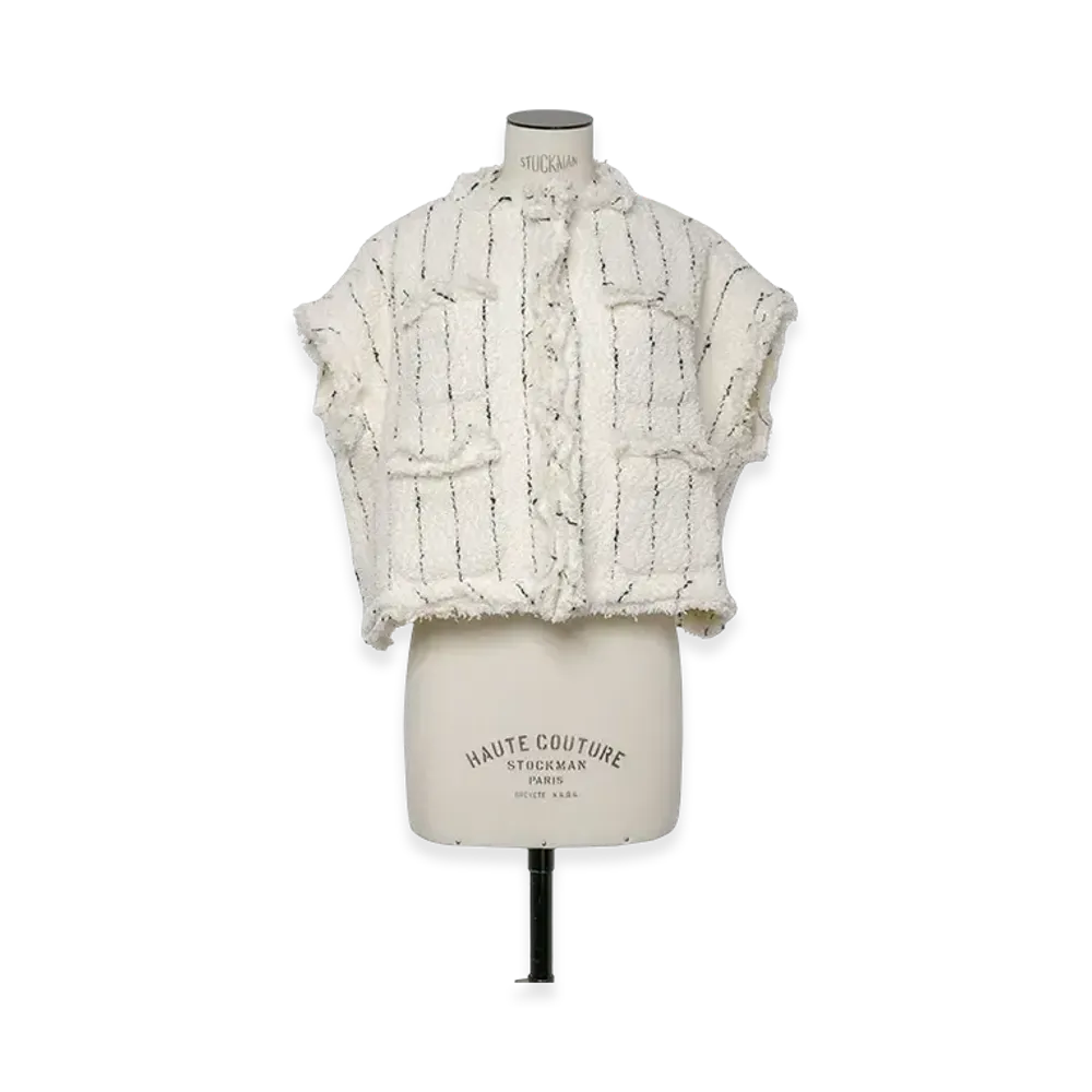 sacai Tweed Vest "Off White"