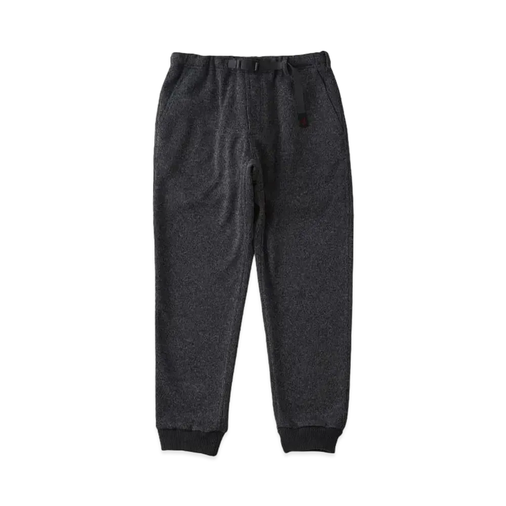 GRAMICCI Bonding Knit Fleece Narrow Rib Pant "Heather Charcoal"