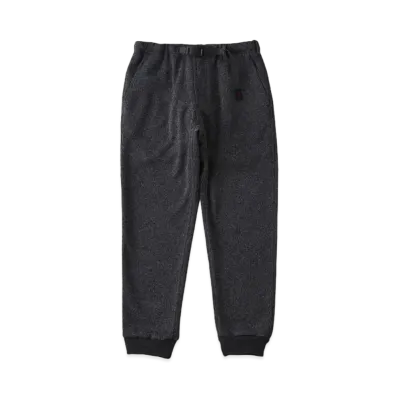 GRAMICCI Bonding Knit Fleece Narrow Rib Pant "Heather Charcoal"