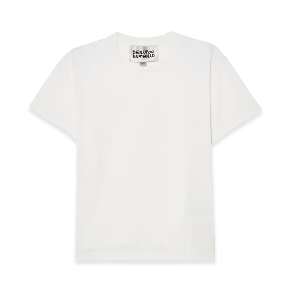 ZARA x Bad Bunny Benito Antonio Slim Cropped Fit Tee "Off White"