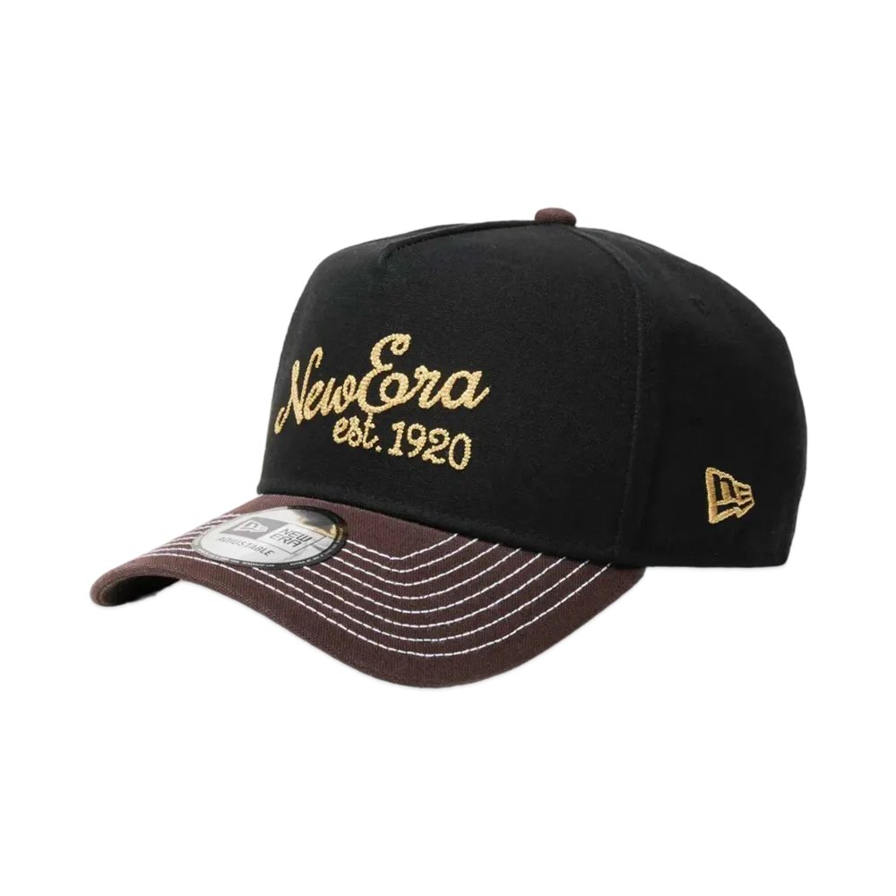 NEW ERA 9Forty A-Frame 2-Tone Duck Canvas "Black/Brown"