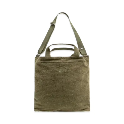 Stussy Needle Punch Crossbody Bag "Olive" (FA24)