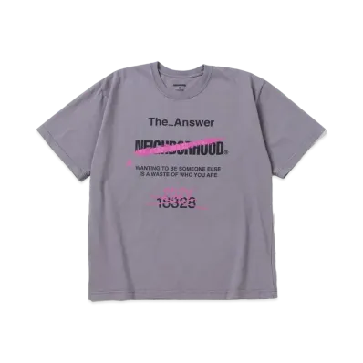 NEIGHBORHOOD NH . Tee SS-13 "Gray"
