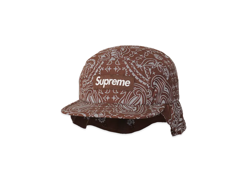 Supreme Reflective Bandana Sunshield Camp Cap 