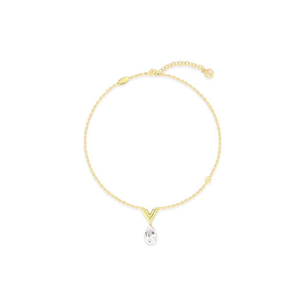 Louis Vuitton V for Vuitton Necklace ""