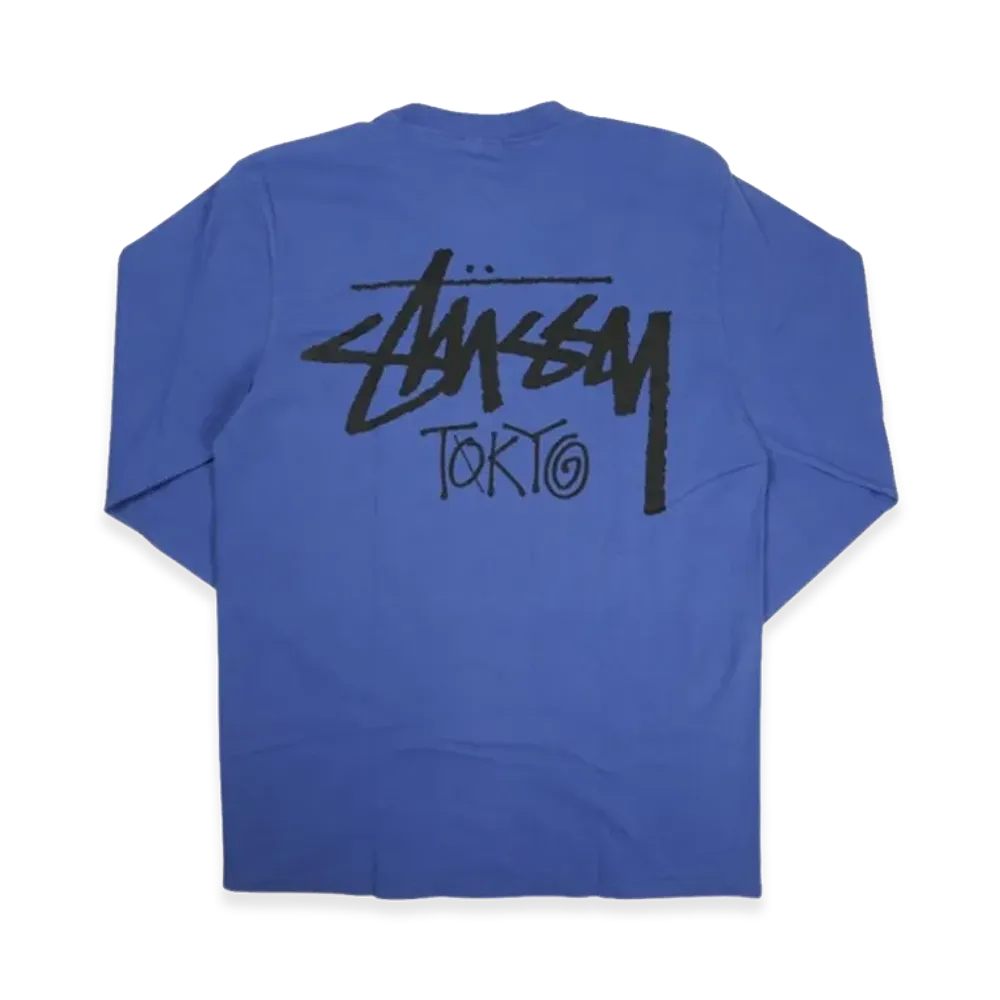 Stussy Tokyo Exclusive L/S Tee "Indigo"