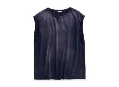 NICENESS Mcgeoch Cut-Off Sleeve Tubular T-Shirt "Navy"