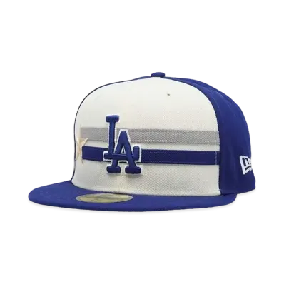 NEW ERA 59Fifty On-Field 2024 MLB All-star Game Workout Los Angeles Dodgers "Chrome White/Blue"