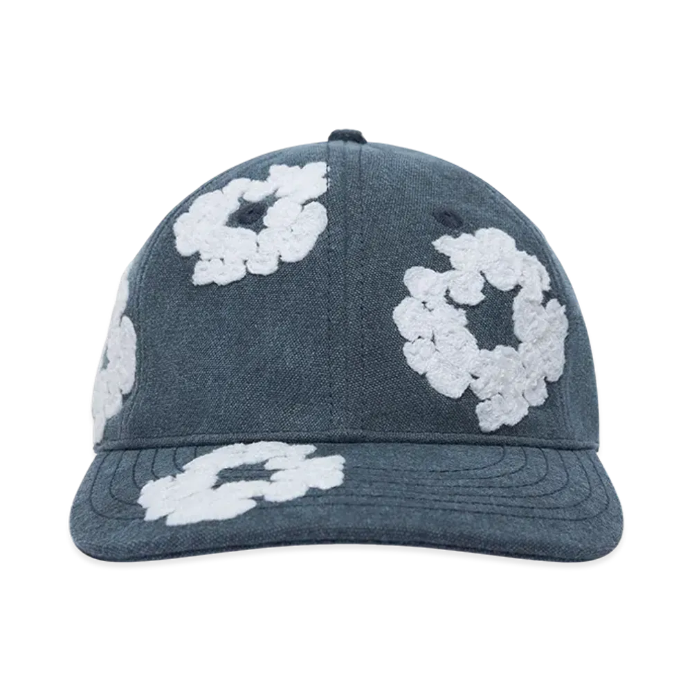 DENIM TEARS Cotton Wreath Dyed Cap "Navy"