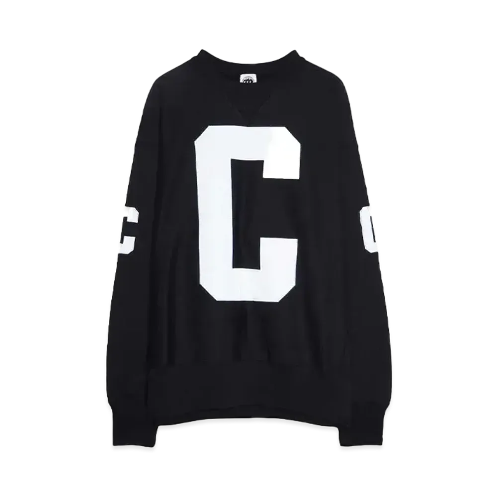 CITY COUNTRY CITY APPLIQUE LOGO COTTON SWEATSHIRT CCC "BLACK"
