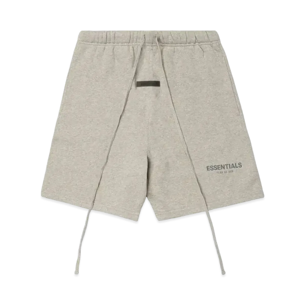 FEAR OF GOD ESSENTIALS SWEATSHORT "Dark Heather Oatmeal"