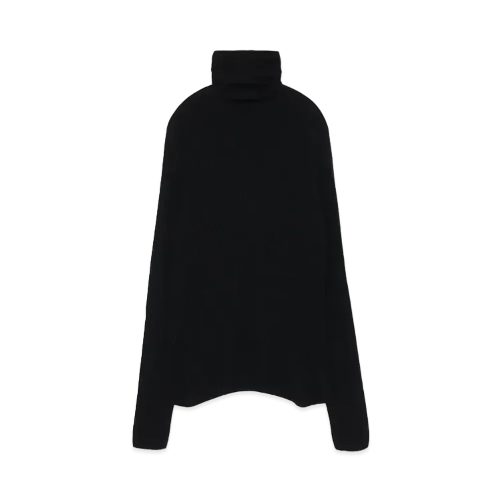 Yohji Yamamoto 12G2P 2X3 RIB WG TURTLE WG "Black"