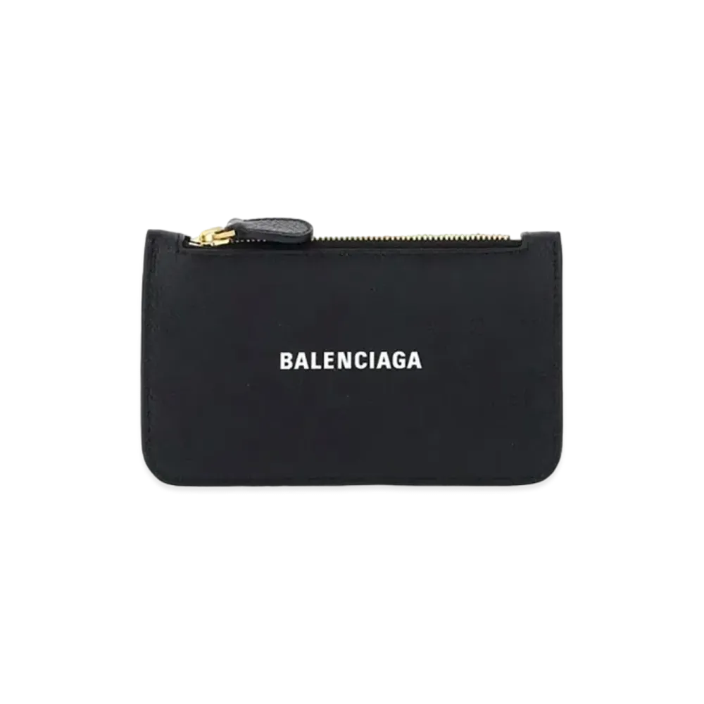 BALENCIAGA Cash Coin Card Holder "Black"