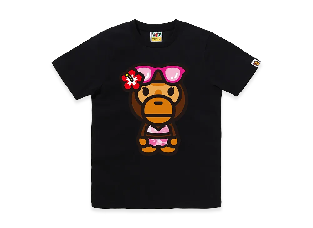 A BATHING APE Women's Big Baby Lisa Summer Tee "Black"