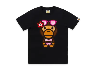 A BATHING APE Women's Big Baby Lisa Summer Tee "Black"