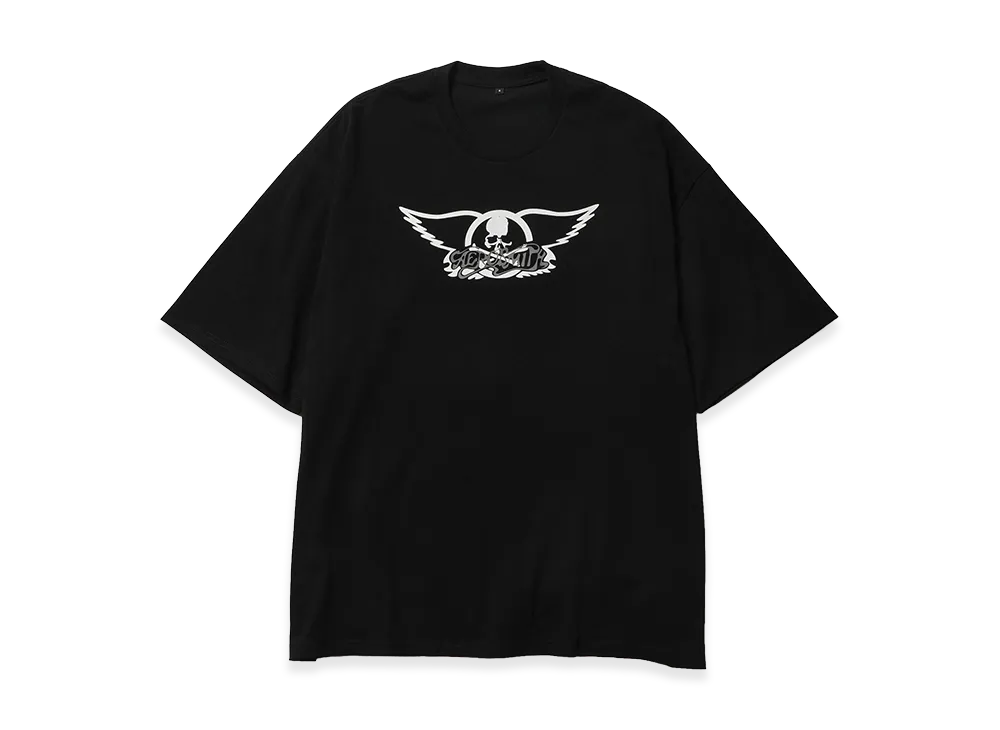 MASTERMIND WORLD x AEROSMITH Multi Band Logos S/S Tee "Black"