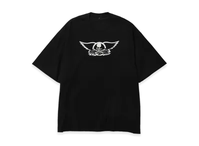 MASTERMIND WORLD x AEROSMITH Multi Band Logos S/S Tee "Black"