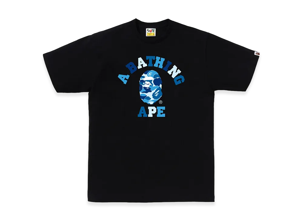 A BATHING APE ABC Camo College Tee "Black/Blue"
