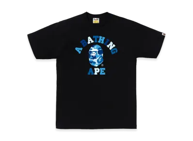 A BATHING APE ABC Camo College Tee "Black/Blue"