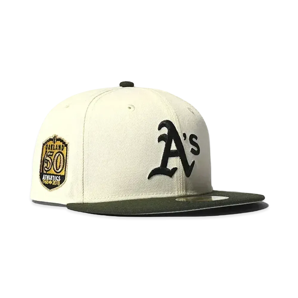 NEW ERA Oakland Athletics 50th ANV "CHROMExMILITARY GREEN"