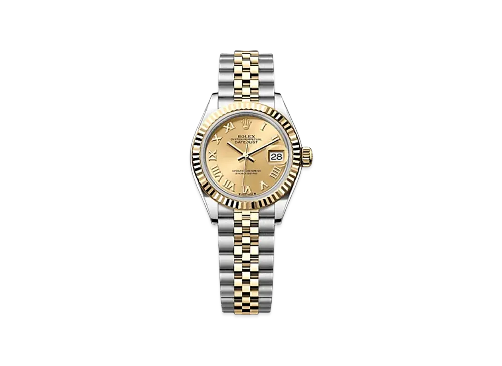 ROLEX Lady-Datejust 28mm Oystersteel & Yellow Gold 279173 "Champagne-colour"