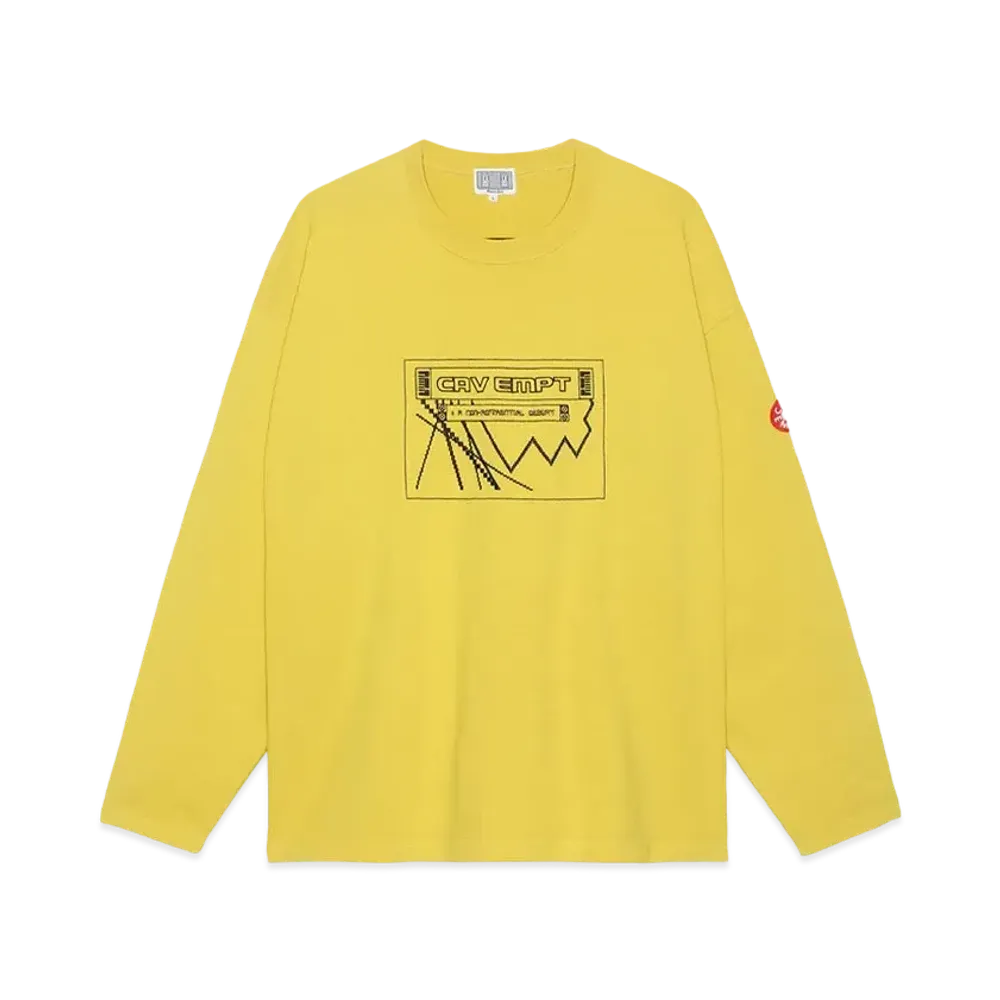 Cav Empt (C.E) Overdye Desert Heavy Long Sleeve T "Yellow"