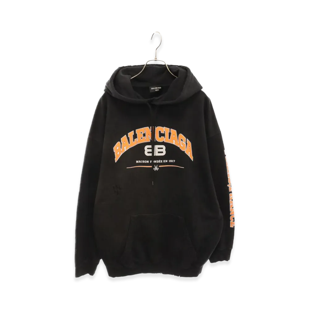 BALENCIAGA Oversized Pullover Hoodie "Black"