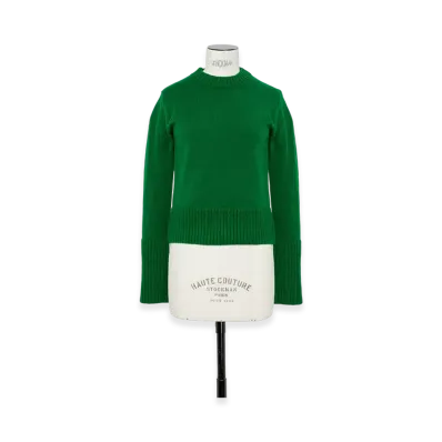 sacai Wool Knit Pullover "Green"
