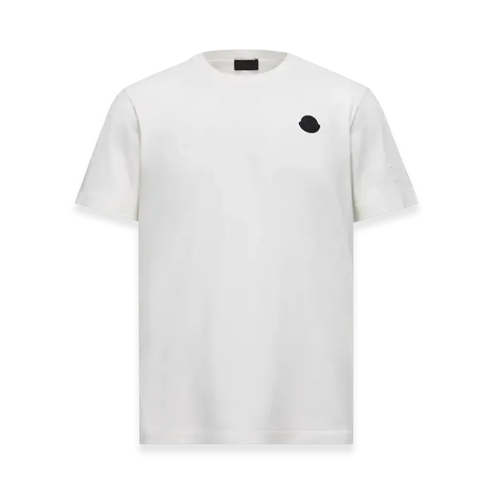 MONCLER Logo Cotton T-Shirt "White"