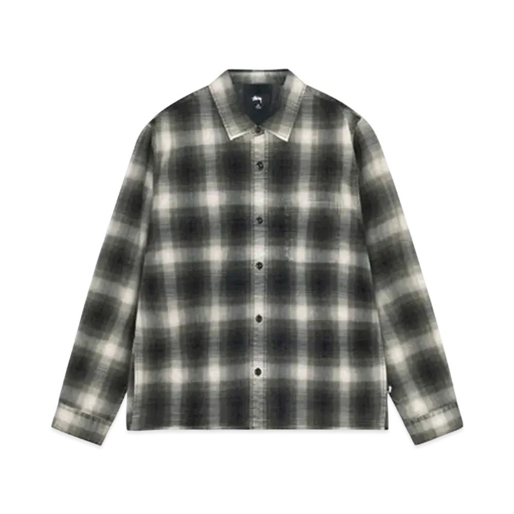 Stussy Rocco Flannel Plaid Shirt "Grey"
