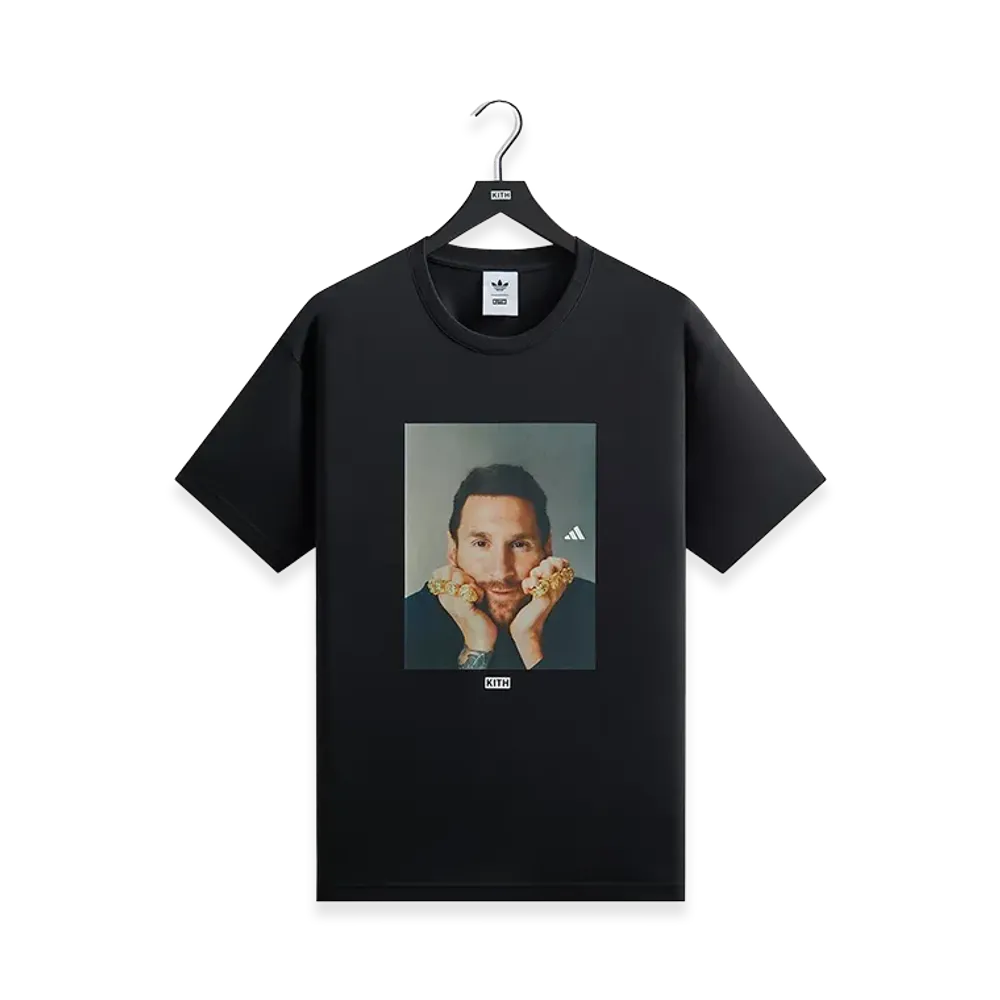 Kith x Lionel Messi x adidas Football Graphic Tee "Black"