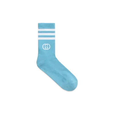 adidas x GUCCI Ankle Socks "Blue/White"